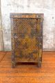 Werkstattschrank grau orange