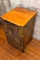 Werkstattschrank grau orange