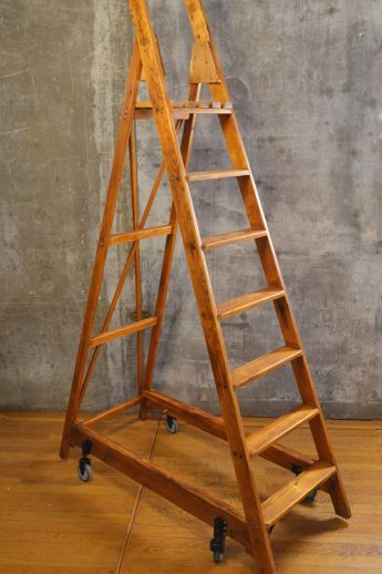 fahrbare Bibliotheksleiter